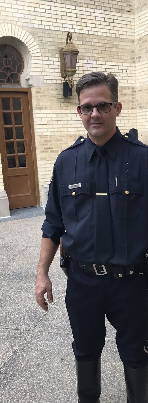 James Wheat as Officer Gossard in The Front Runner
